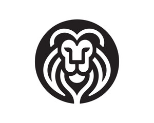 Lion Head Logo Design Vector illustration