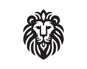 Obraz premium Lion Head Logo Design Vector illustration