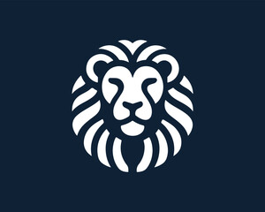 Lion logo design vector template. lion head logo design icon vector illustration