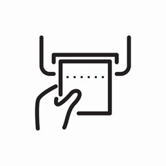 paper dispenser icon sign vector