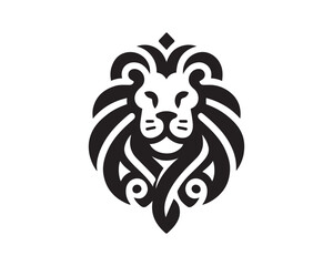 Lion logo design vector template. lion head logo design icon vector illustration