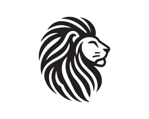 Lion logo design vector template. lion head logo design icon vector illustration