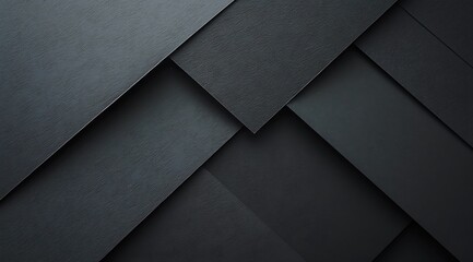 Abstract black geometric background. render illustration. Minimal design
