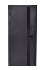 Group of different modern doors in store