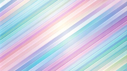 Abstract Diagonal Stripes of Pastel Hues, Evoking Serenity and Tranquility
