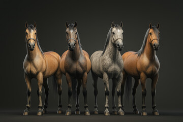 Fototapeta premium Brown Horse Collection - Nature Photography