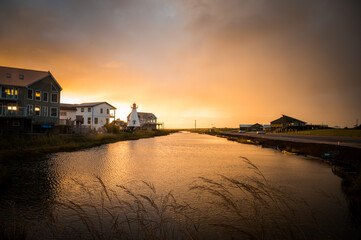 Fototapeta premium Sunset in Shediac, New Brunswick