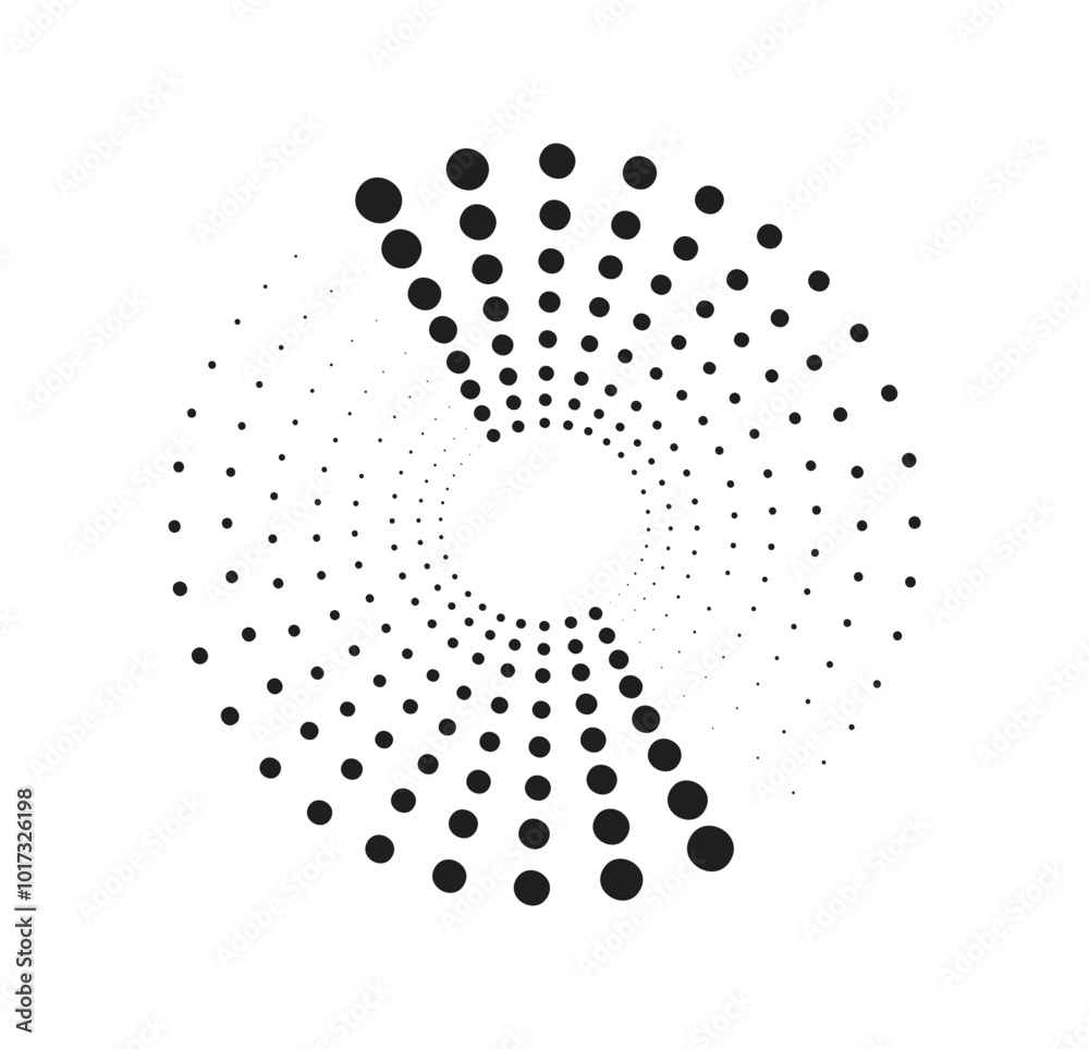 Wall mural high speed line concept. digital motion, sparkles and rays. dotted curved pattern. futuristic techno