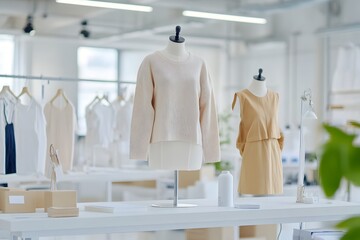 Sustainable Fashion Incubator Showcasing Upcycled Garments and Eco Innovative Textile Technologies