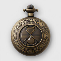 antique clock with ornament