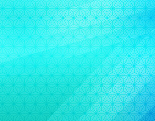 青色の和柄背景イラスト