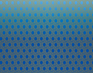 青色の和柄背景イラスト