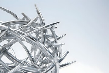 Dynamic Kinetic Sculpture Capturing the Essence of Market Volatility in the Market