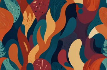 seamless pattern with feathers