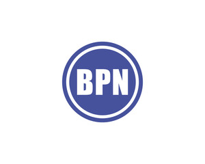BPN logo design vector template. BPN
