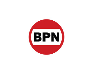 BPN logo design vector template. BPN