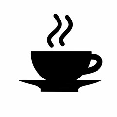 a cup of hot coffee vector icon 