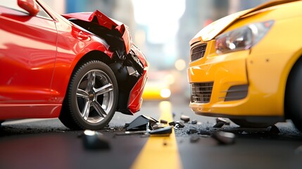 Catastrophic Head on Collision on Busy Urban Street Highlights Dangerous Consequences of Ignoring Traffic Rules and Reckless Driving Behavior