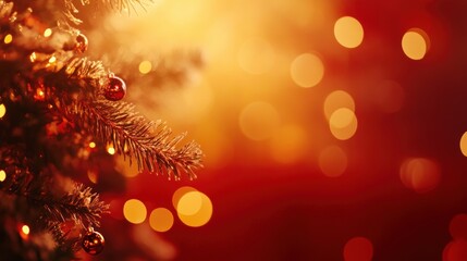 Holiday bokeh background abstract template for greeting card poster design