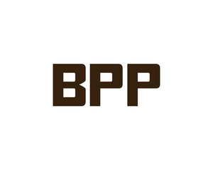 BPP logo design vector template. BPP
