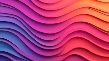 Fototapeta premium Captivating Abstract Gradient Curves in Futuristic Color Palette Mesmerizing 3D for Cutting Edge Design Modern Architecture and Innovative Digital Art