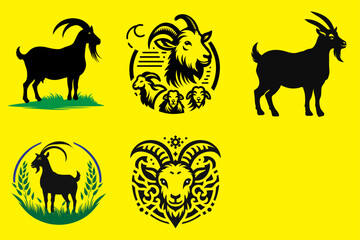 goat logo Icon set