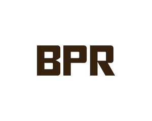 BPR logo design vector template. BPR