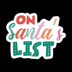 On Santa’s List