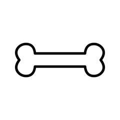 Bone icon. sign for mobile concept and web design color editable