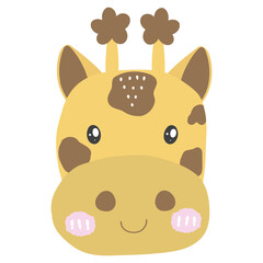 Giraffe, boho animal, boho giraffe , cute cartoon,