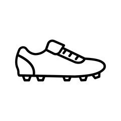 Cleat icon. football boots sign, for mobile concept and web design color editable