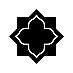 islamic Star icon. flat illustration of Star vector icon for web color editable