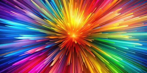 Obraz premium Vibrant and abstract background with a burst of colors , Abstract, colorful, artistic, vibrant, background, texture, design