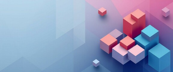Obraz premium abstract background with cubes