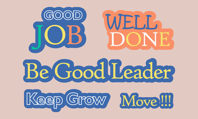 Motivational and Leadership Phrases Typography for Positive and Inspirational Designs

