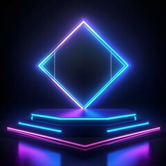 Blue star icon vector design symbol illustration shiny light frame sign 3d decoration christmas shape element web art card color blue yellow concept silver celebration