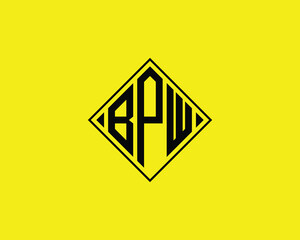 BPW logo design vector template. BPW