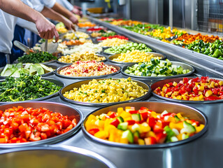 vegetables in a market