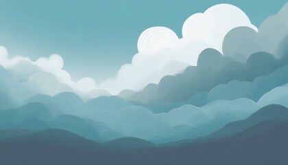 雲の背景イラスト