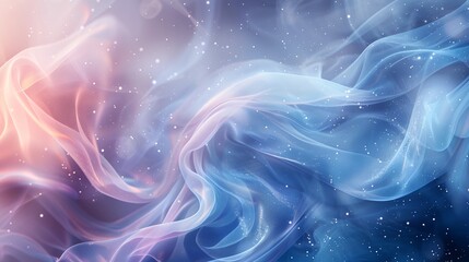 a blue and pink background