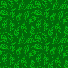 doodle leaf background. doodle leave background pattern background. Hand drawn leaf outline vector. leaves pattern wallpaper.