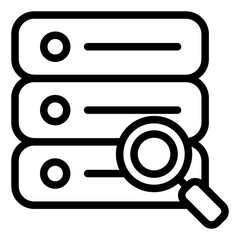 Query icon for database search and data retrieval