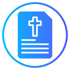 Fototapeta premium sermon gradient icon