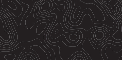 Abstract design with black and white abstract papercut and multi-layer cutout geometric pattern on vector Topographic canyon geometric map relief texture with curved layers beautiful design.	
