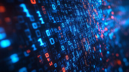 binary code number technology background