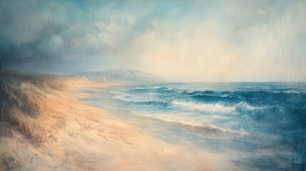Fototapeta premium Serene Coastal Landscape