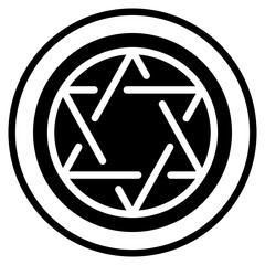 Judaism glyph icon