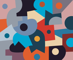 colorful abstract art for wall decoration