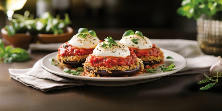 a plate of food with eggs and tomatoes