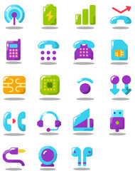 Set of Electronics icons